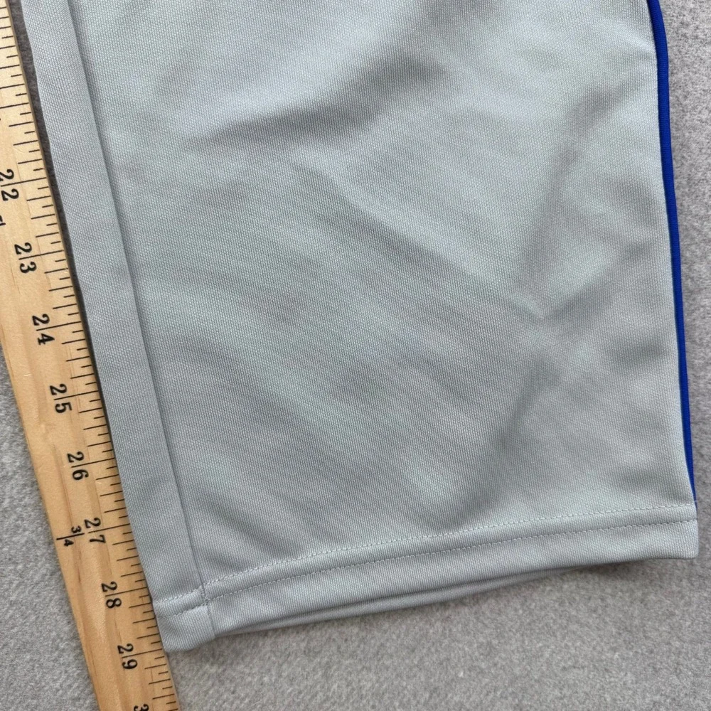 Under Armour Baseball Pants Youth XL Leadoff Gray Blue‎ HeatGear Piped Logo